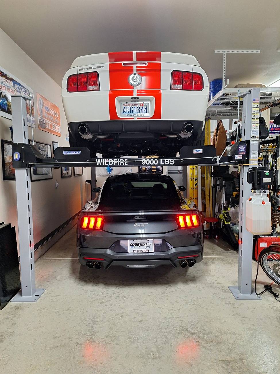 S650 Mustang Finally got a lift in my garage 20240822_195315