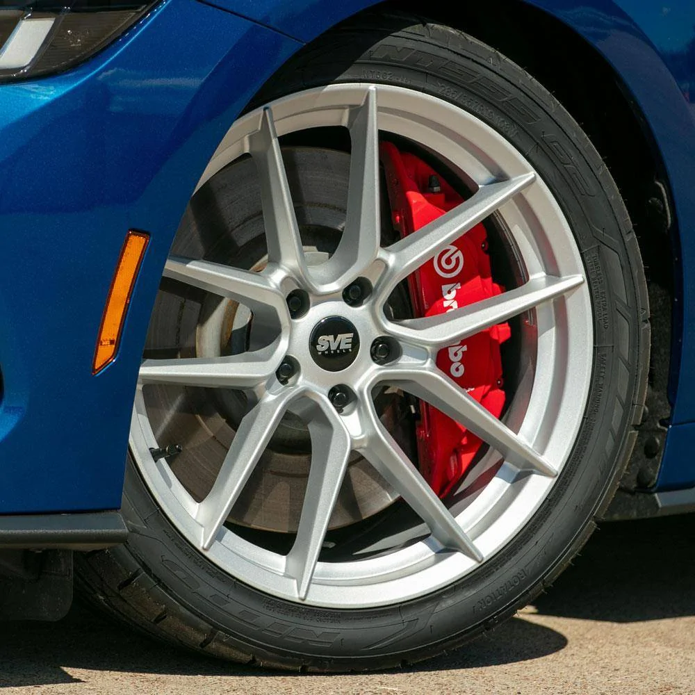 S650 Mustang NEW! SVE DHP1 Wheels For 2005-2025 Mustangs sve-mustang-dhp1-wheel-firestone-tire-kit-19x10-11-silver-24-25_a51e50f