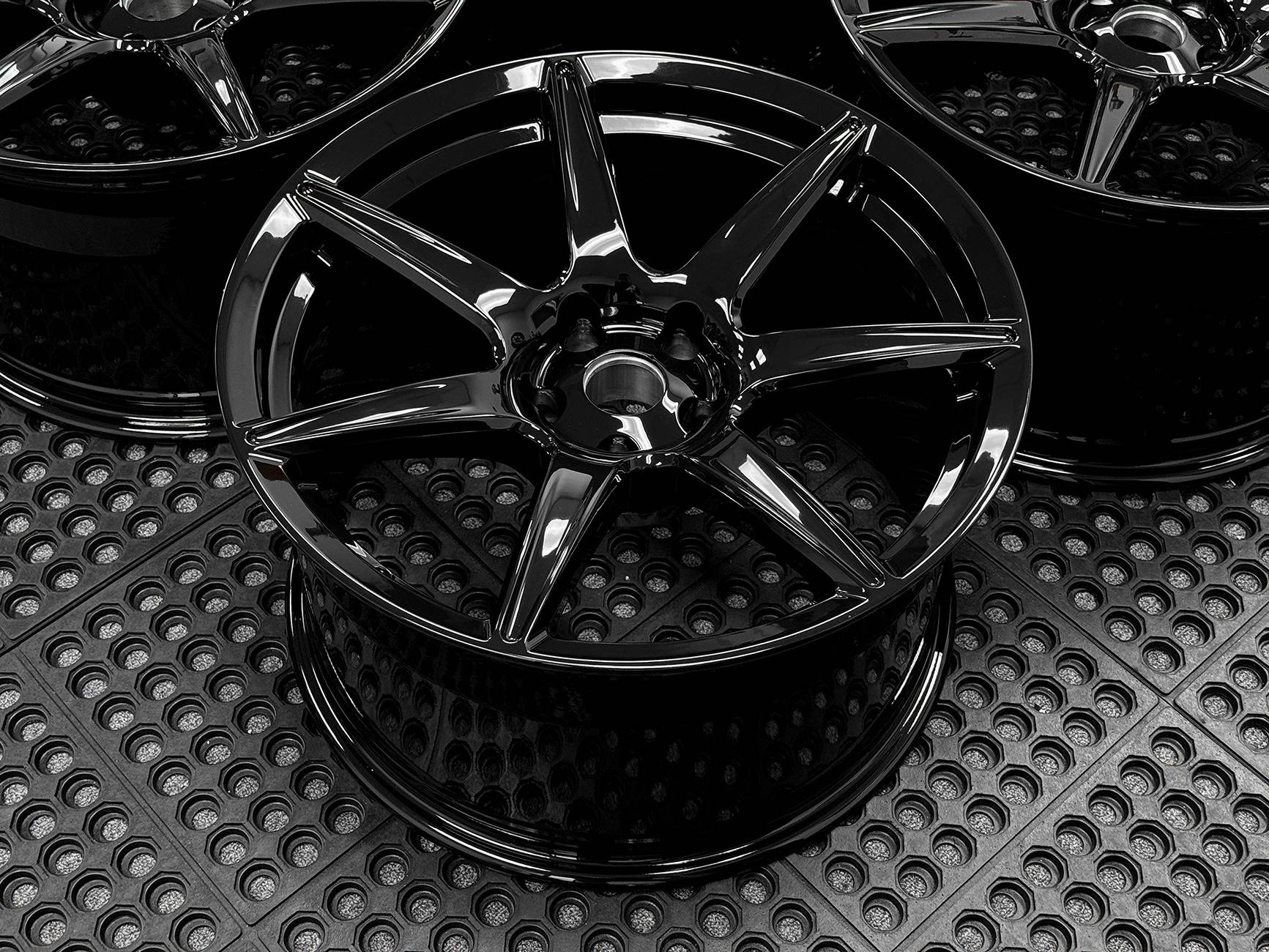 S650 Mustang M7 M7R S550 S650 Mustang EcoBoost GT PP 5.0 Shelby GT350 Dark Horse 19" & 20" Sizes - Custom-Tailored M7-FORGED-GLOSS-BLACK-3