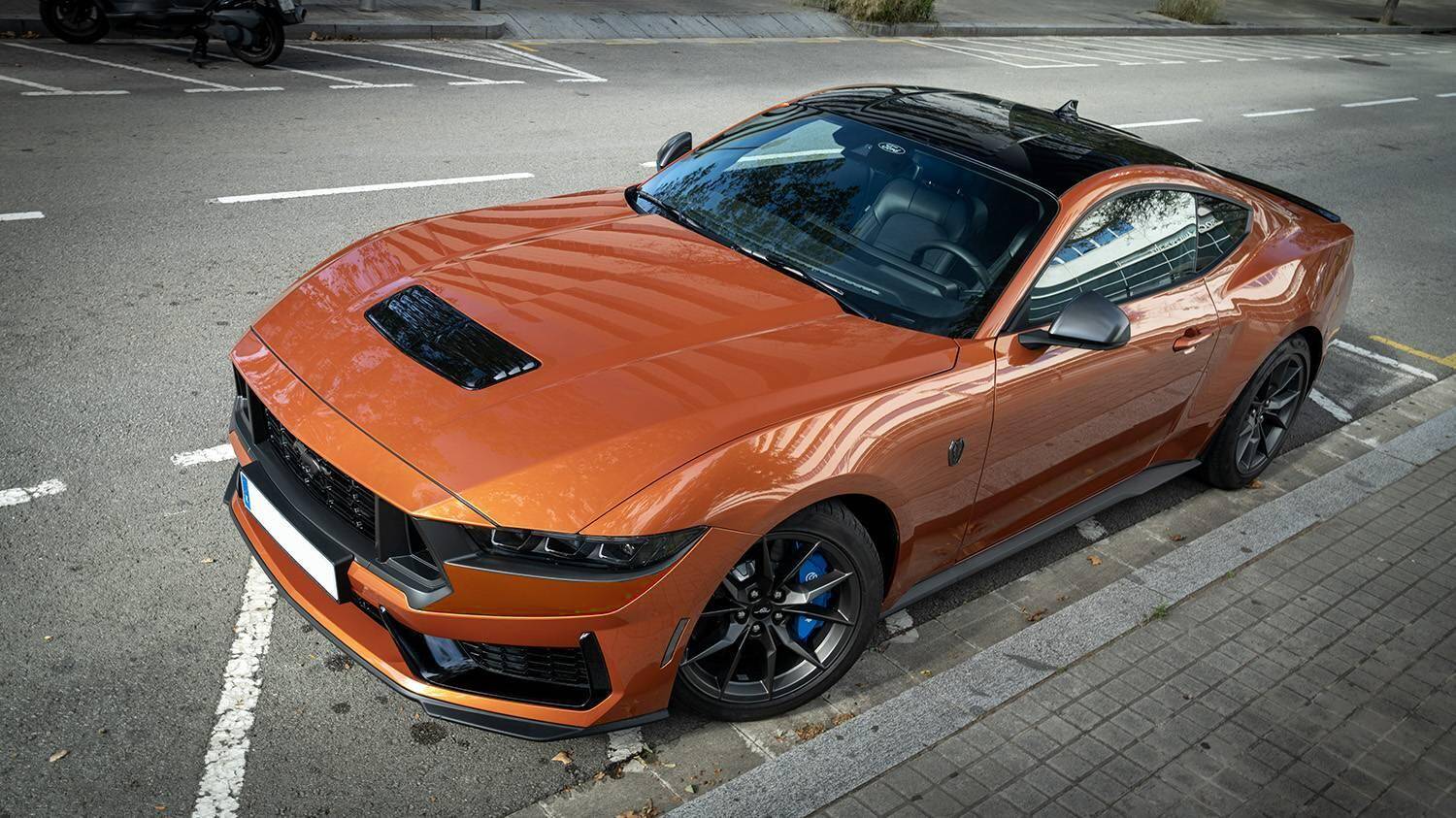 S650 Mustang My Atomic Orange Dark Horse (Painted) Mustang DH Orange front2