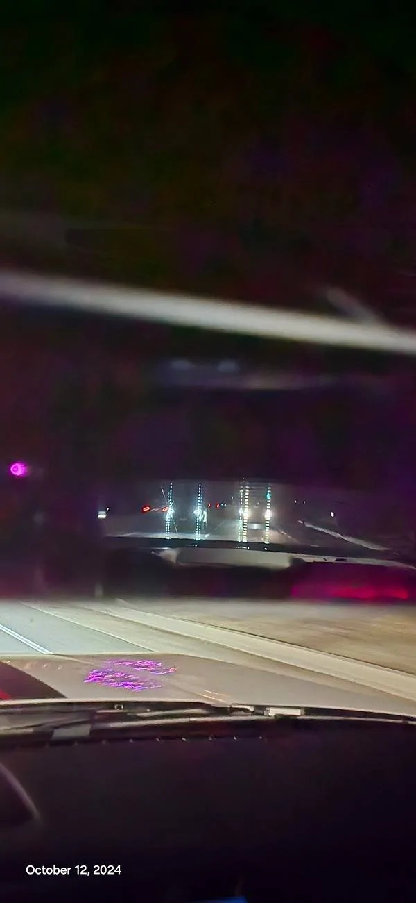 S650 Mustang Back window glare after tinting 20241012_191240