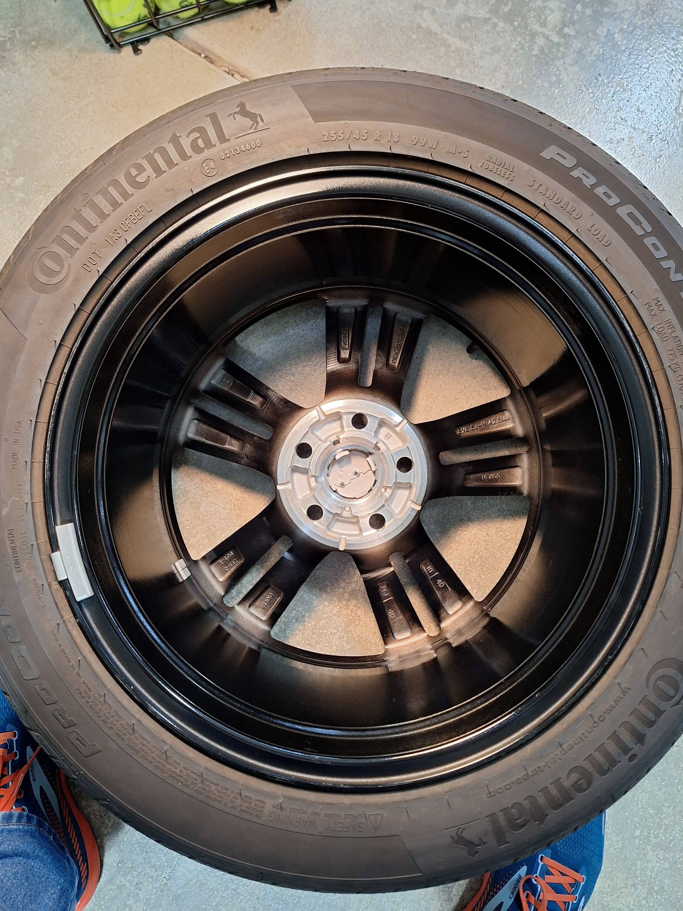 S650 Mustang Waterspots on Black  Wheels 20241015_154017