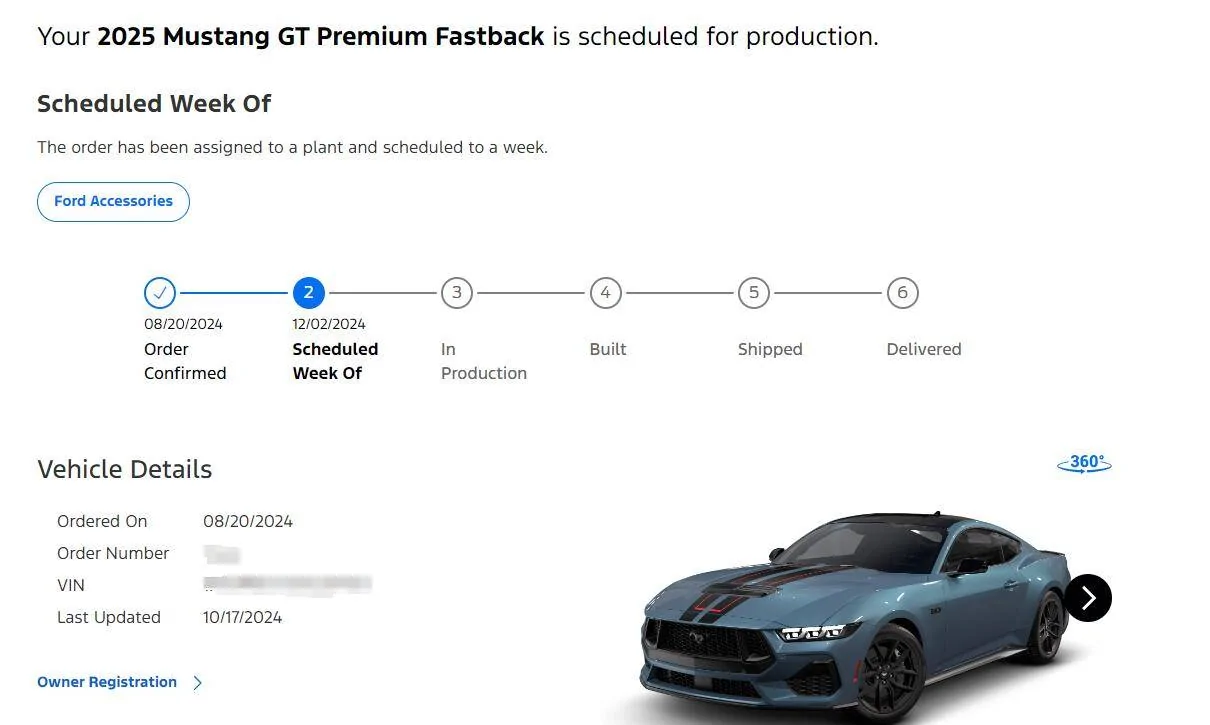 S650 Mustang 2025 Mustang GT Scheduled for production on 12/02/2024 8284f2e22972b00a469cb01da63d5e6