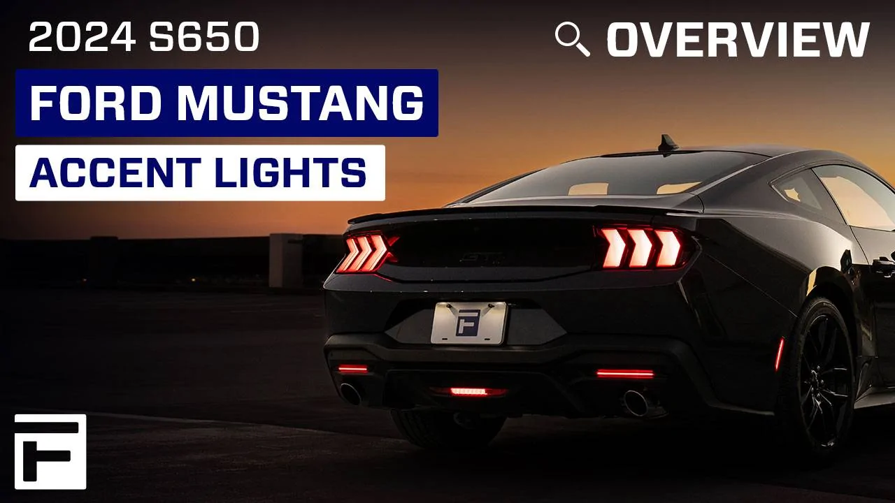 S650 Mustang NEW S650 LED Reverse Light with 4th Brake Light | FORM Lighting 24_Ford_Mustang_Form_Accent_Lights_Overview_Thumbnail