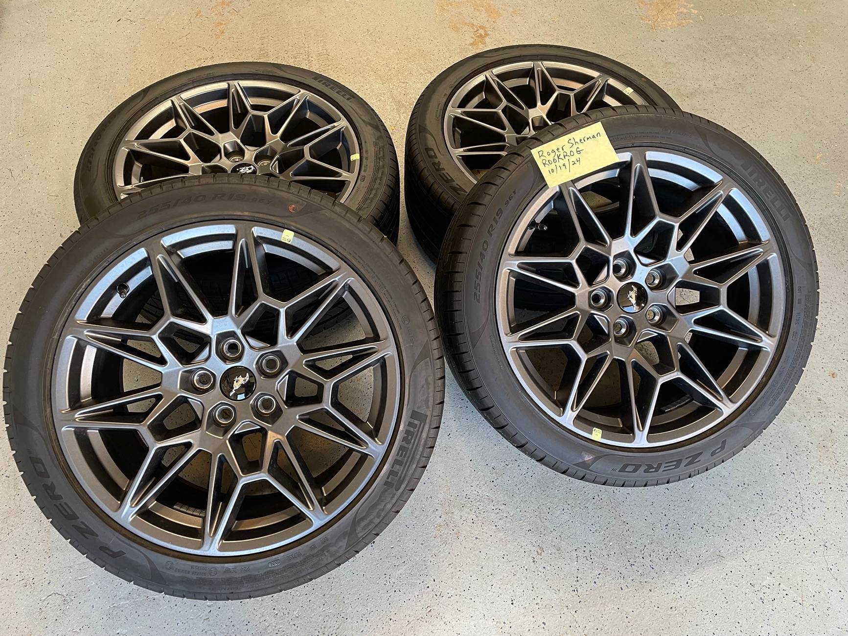 S650 Mustang 2024 GT PP Carbonized Gray Wheels / Pirelli PZero Tires IMG_0551
