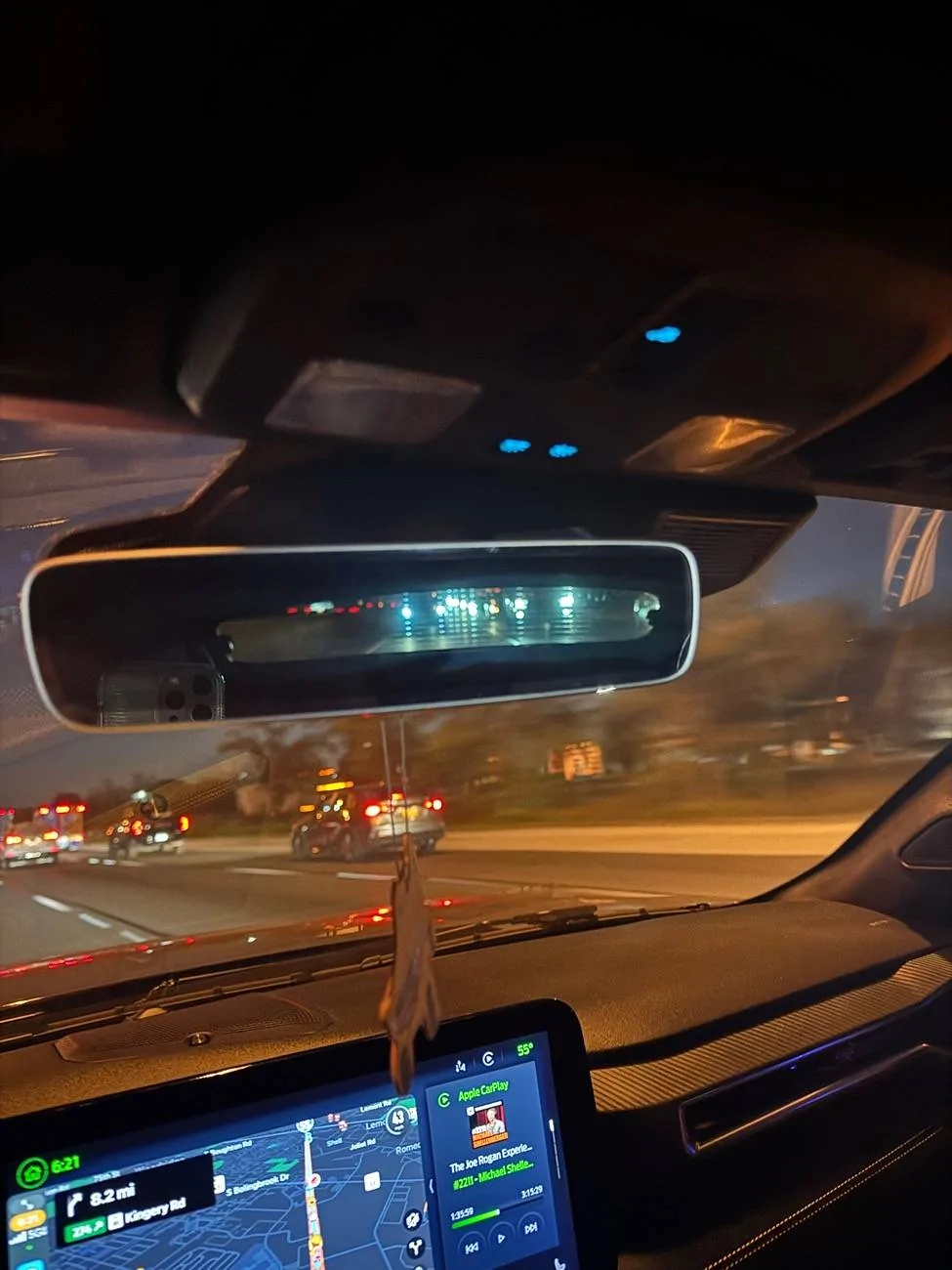 S650 Mustang Photo through rearview mirror IMG_5453