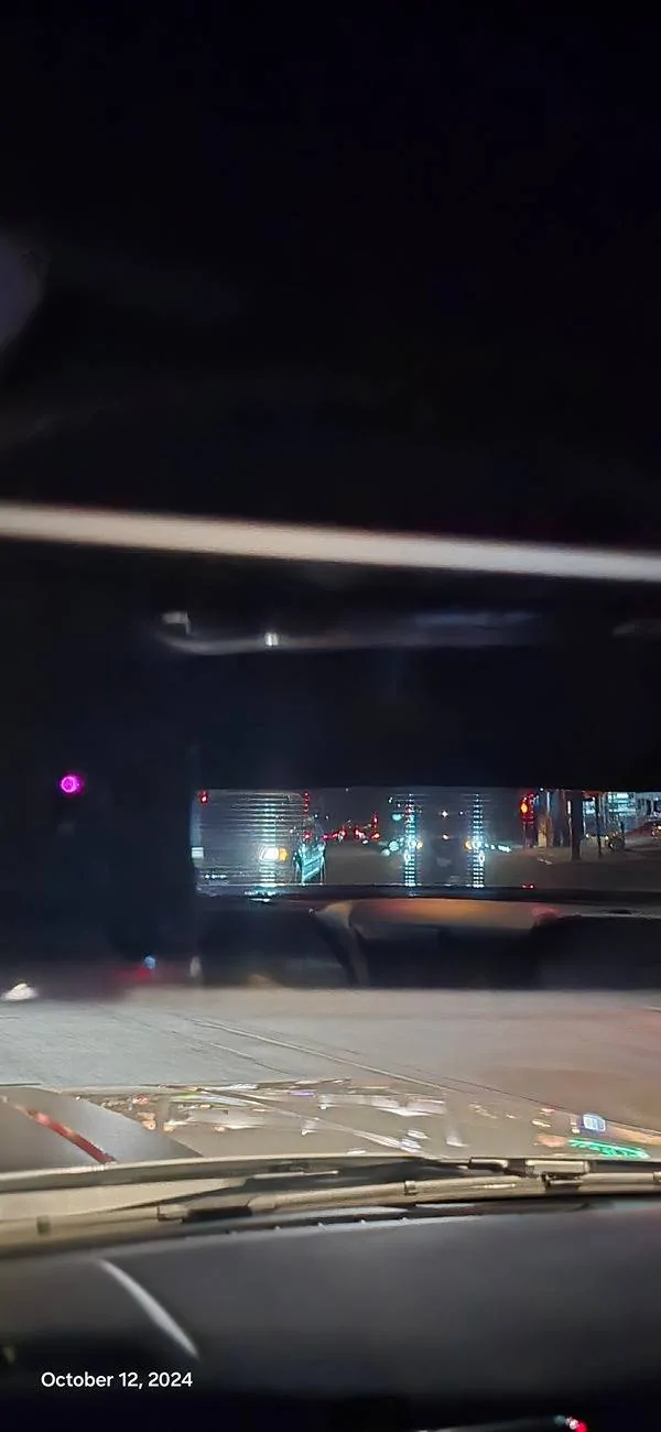 S650 Mustang Photo through rearview mirror 20241012_191920