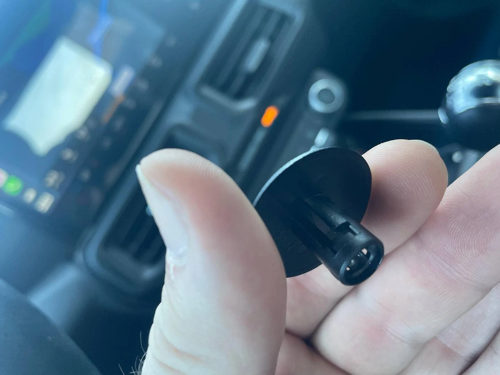 S650 Mustang Any idea where this plastic cap is from? 1729527791216-v