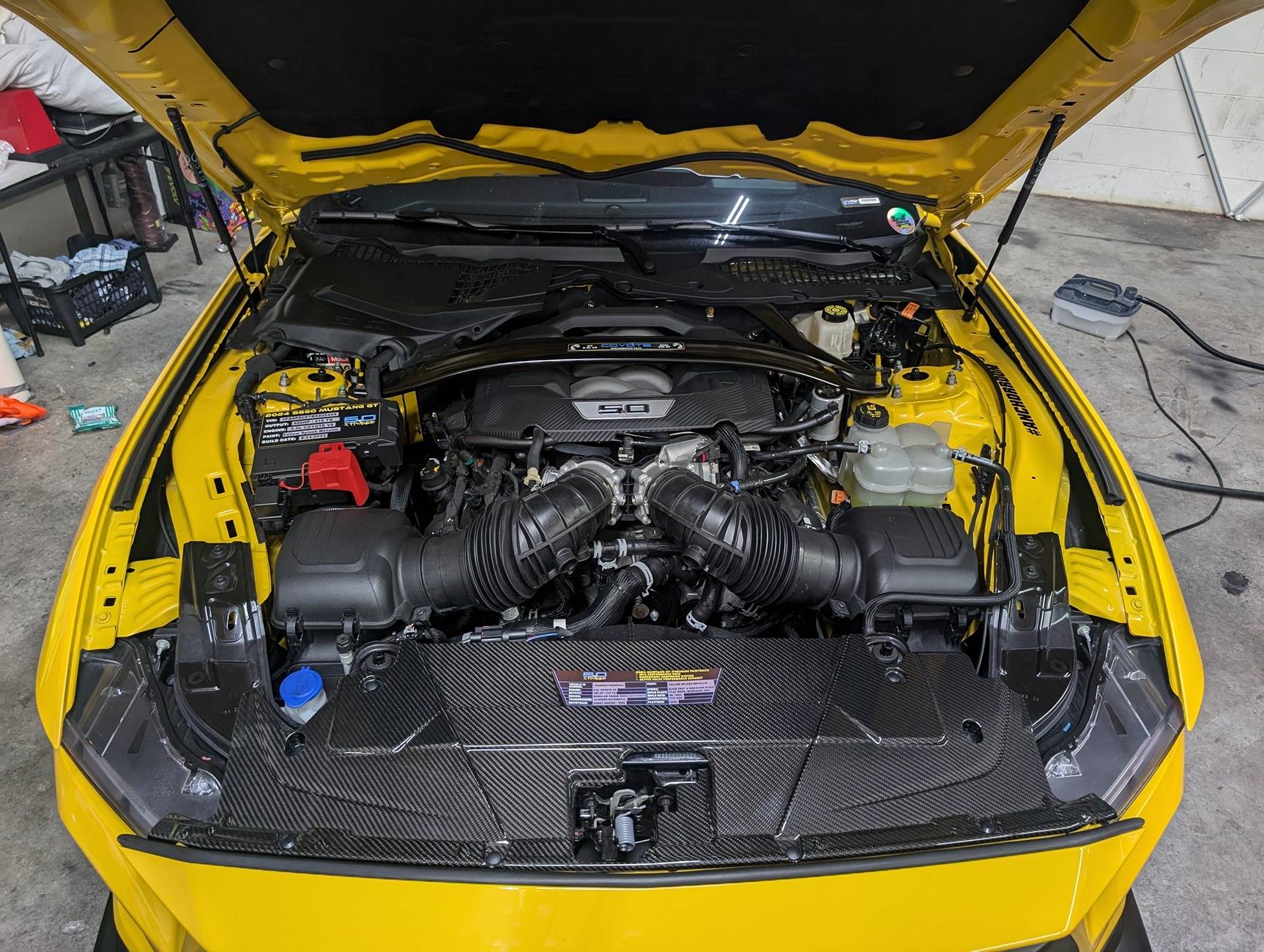 S650 Mustang Carbon fiber parts installed inbound3881841458320063032