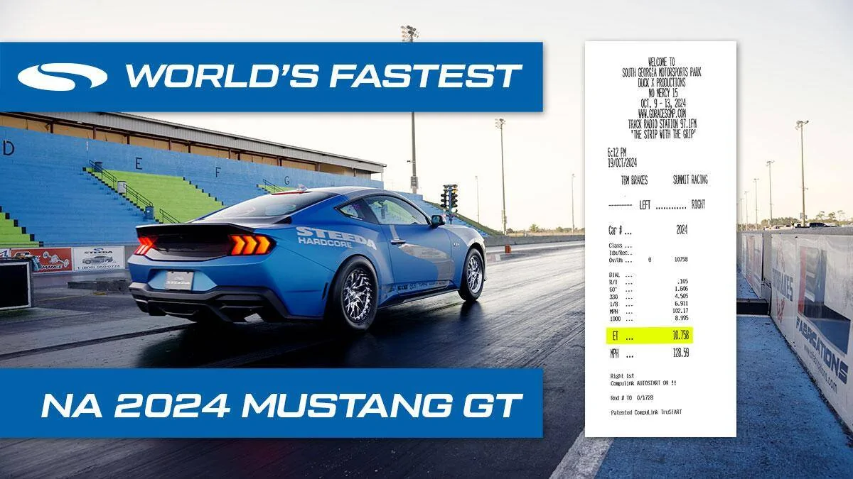 S650 Mustang --UPDATE-- Steeda’s 2024 “Silver Bullet 2.0” Mustang Drag Car Once Again Claims World Record for Fastest 2024 Naturally Aspirated Mustang GT 1729685065589-7z