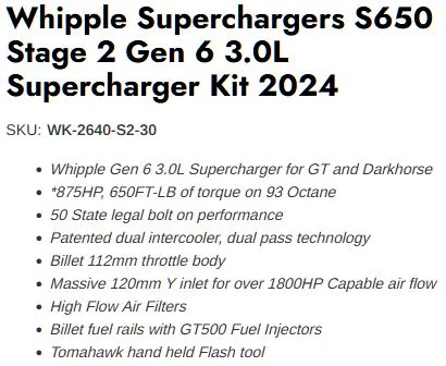 S650 Mustang Cams and Tunes available for Dark Horse Mustang? 1729773269965-ji