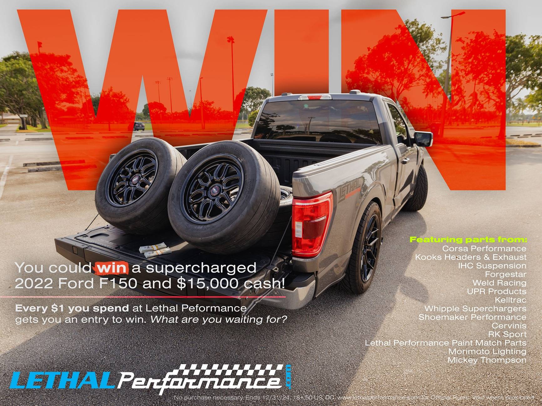S650 Mustang Presenting Our Lethal Performance F-150 Giveaway! giveaway1