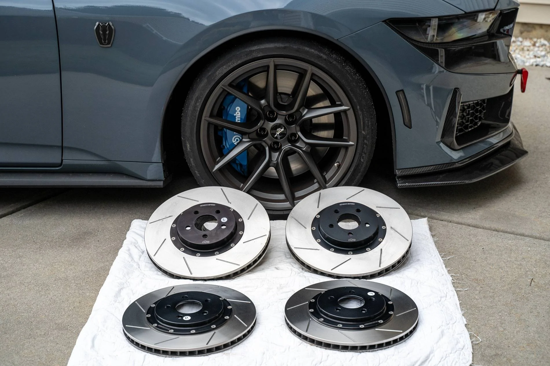 S650 Mustang 2024 Mustang Baer Eradispeed+ Rotors TESTED | 60-0 Braking & Road Course & More 02