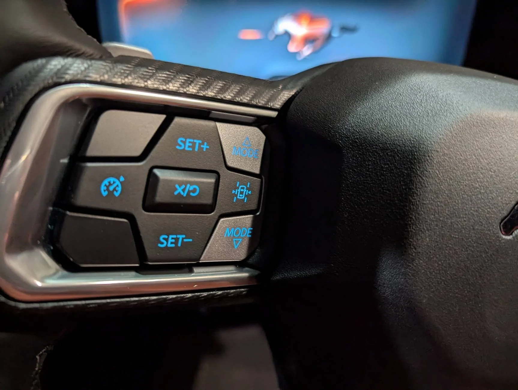 S650 Mustang S650 front end seems to float at highway speeds. button