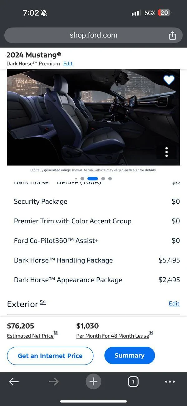 S650 Mustang What should I do expect to pay? 2024 DHP IMG_4450