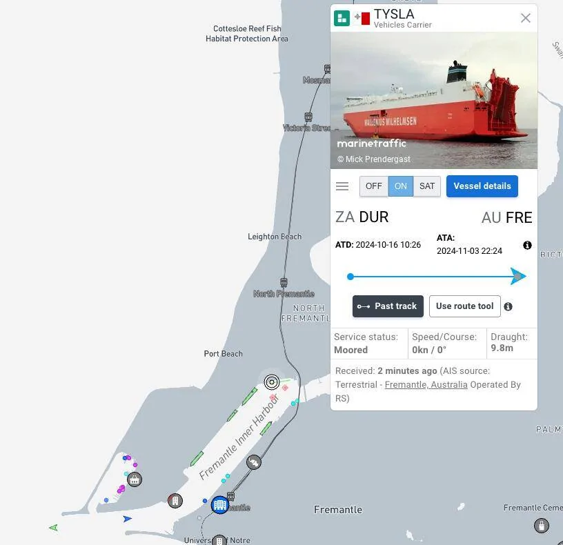 S650 Mustang Tracking your Mustang between Baltimore & Australia Screenshot 2024-11-04 at 10.21.12 AM