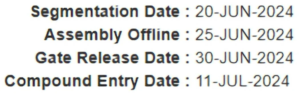 S650 Mustang 2024 Mustang Australia (AU) Pricing and Timing Schedule Mustang - VISTA Dates