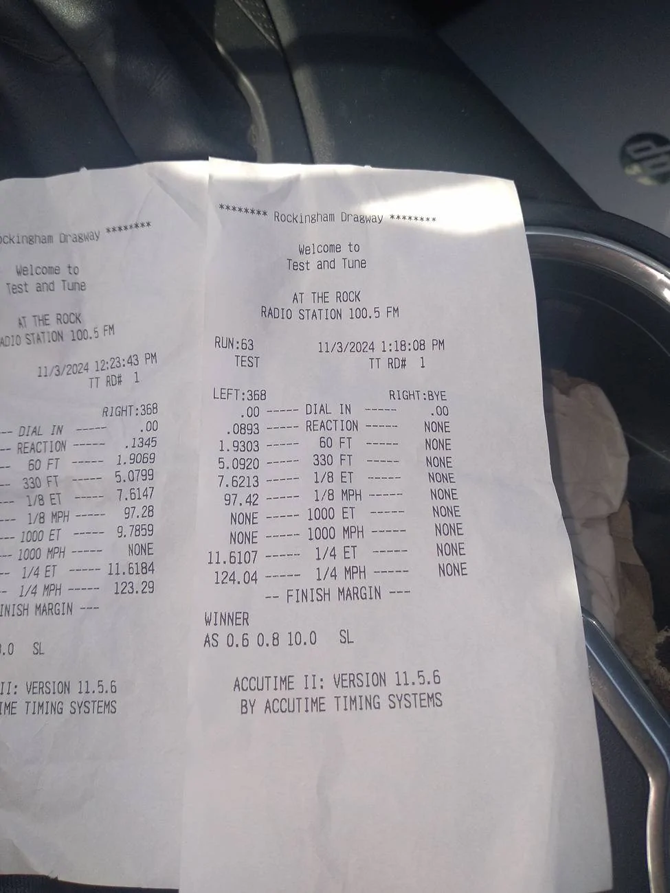 S650 Mustang Drag strip times after Kooks Longtube headers & AWE Switchpath exhaust (2024 Mustang GT) Rock_160lbsRedux_11-61s_124mph