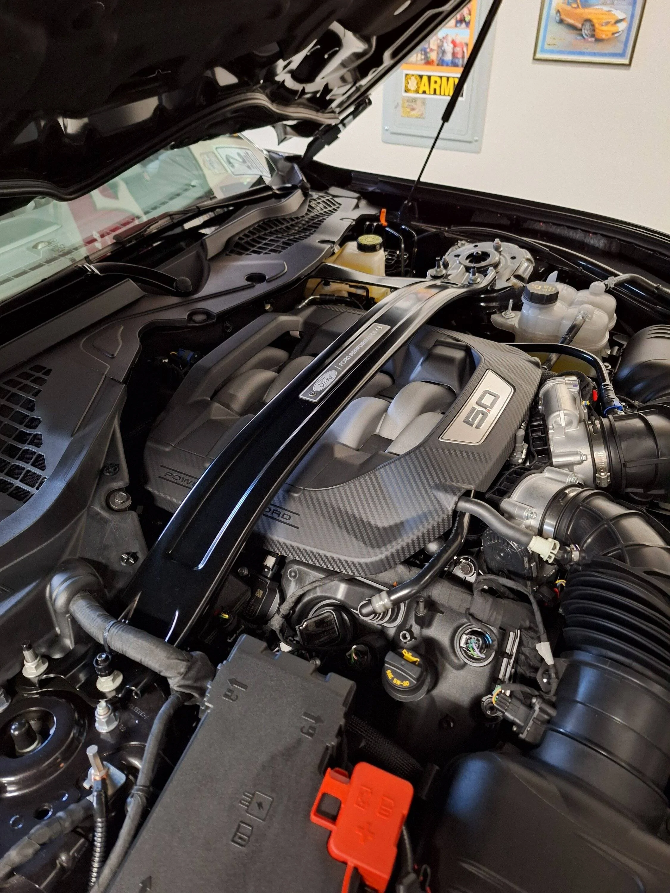 S650 Mustang Strut Tower Brace Installed 20241111_135217