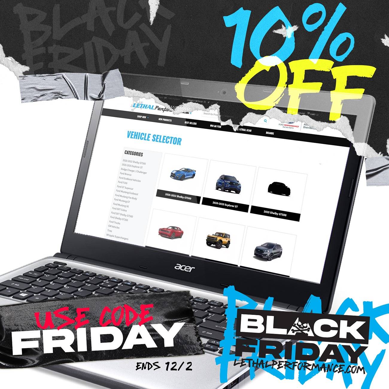 S650 Mustang Black Friday 2024 at Lethal Performance has BEGUN! Sitewide (1)