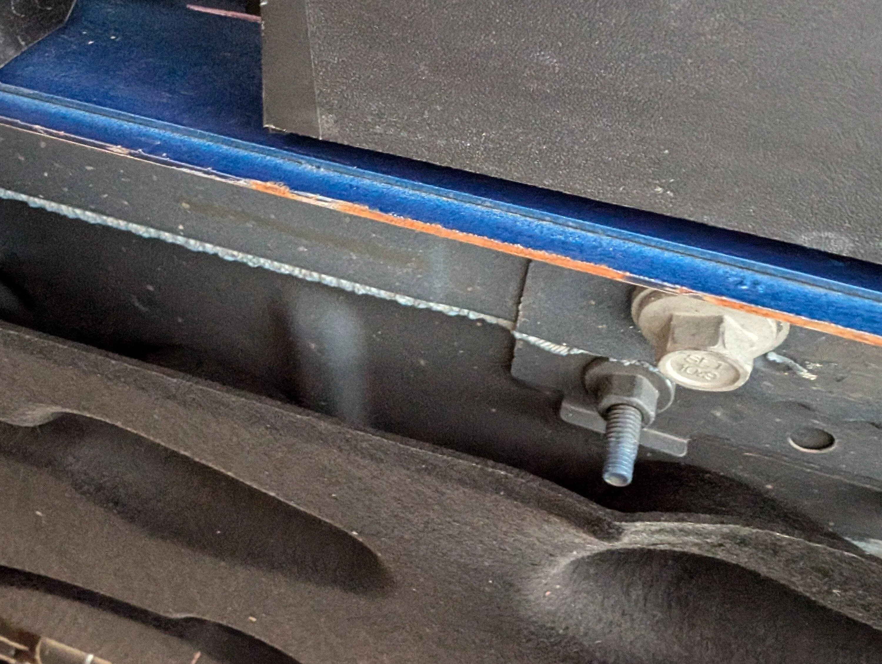 S650 Mustang Found rust on pinch welds - best course of action to remedy? PXL_20241118_200005893
