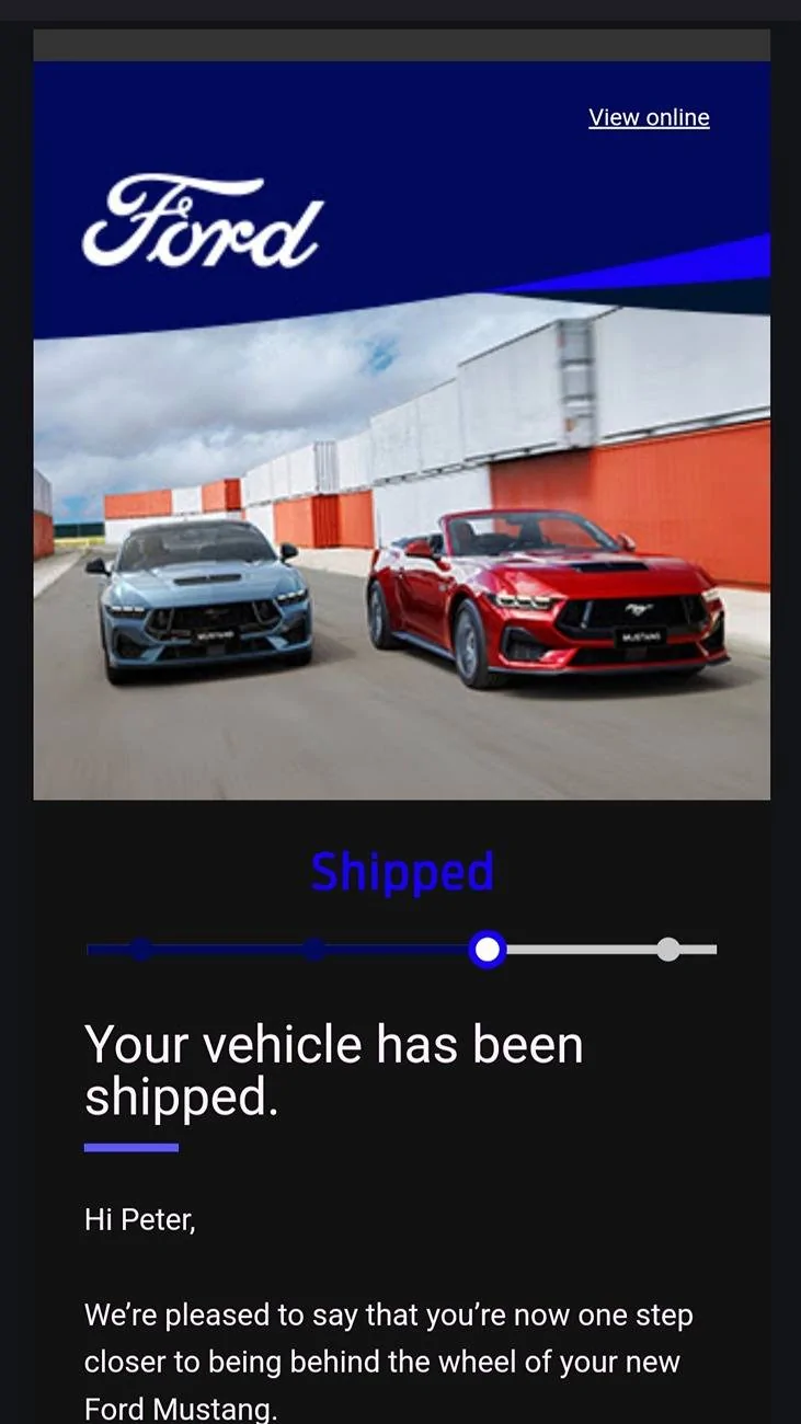 S650 Mustang Tracking your Mustang between Baltimore & Australia 1000021517