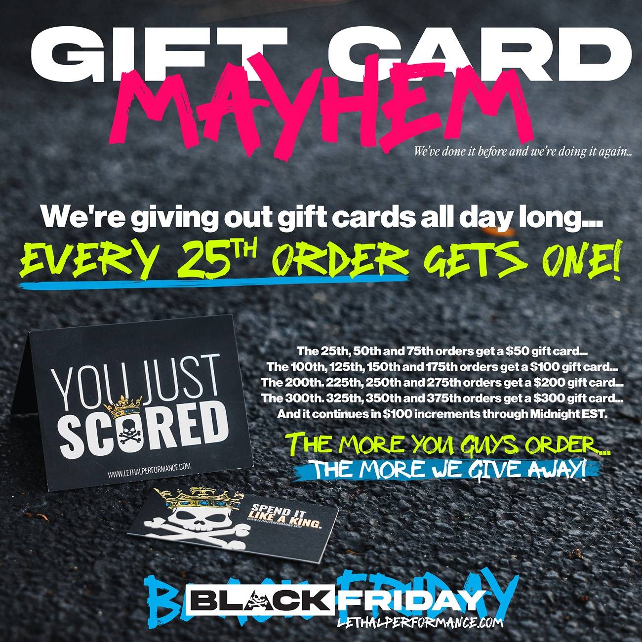S650 Mustang Black Friday 2024 at Lethal Performance has BEGUN! giftcard