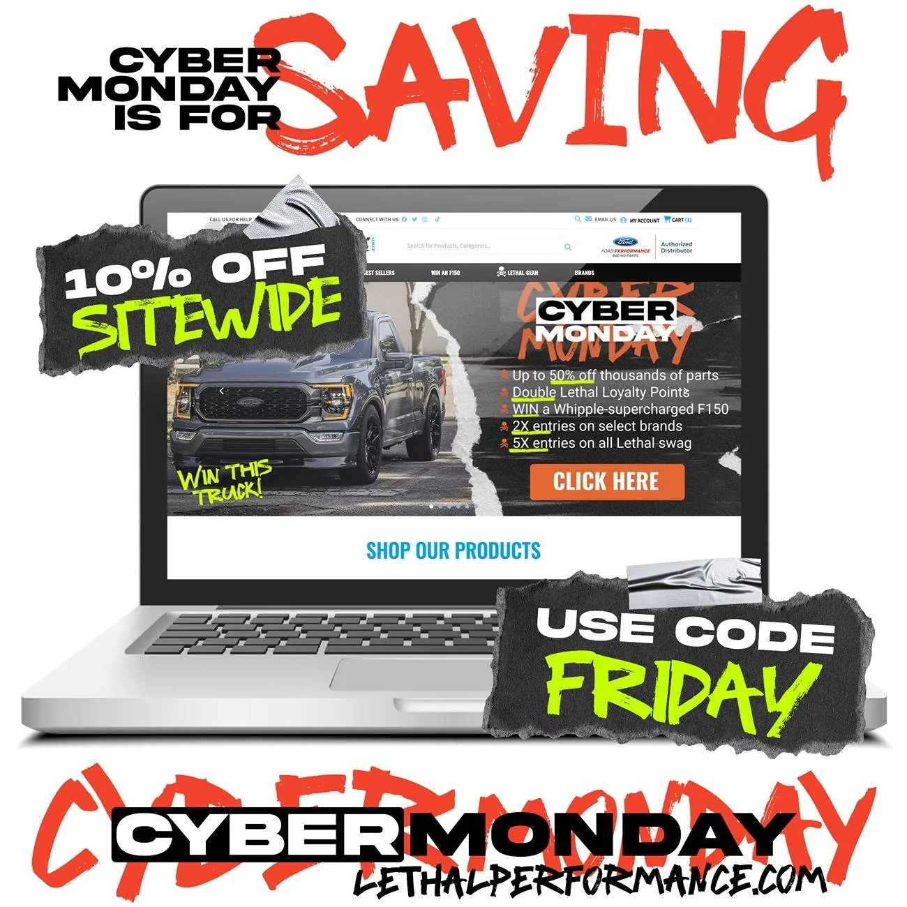 S650 Mustang Cyber Monday is here at Lethal Performance! cyber_sitewid