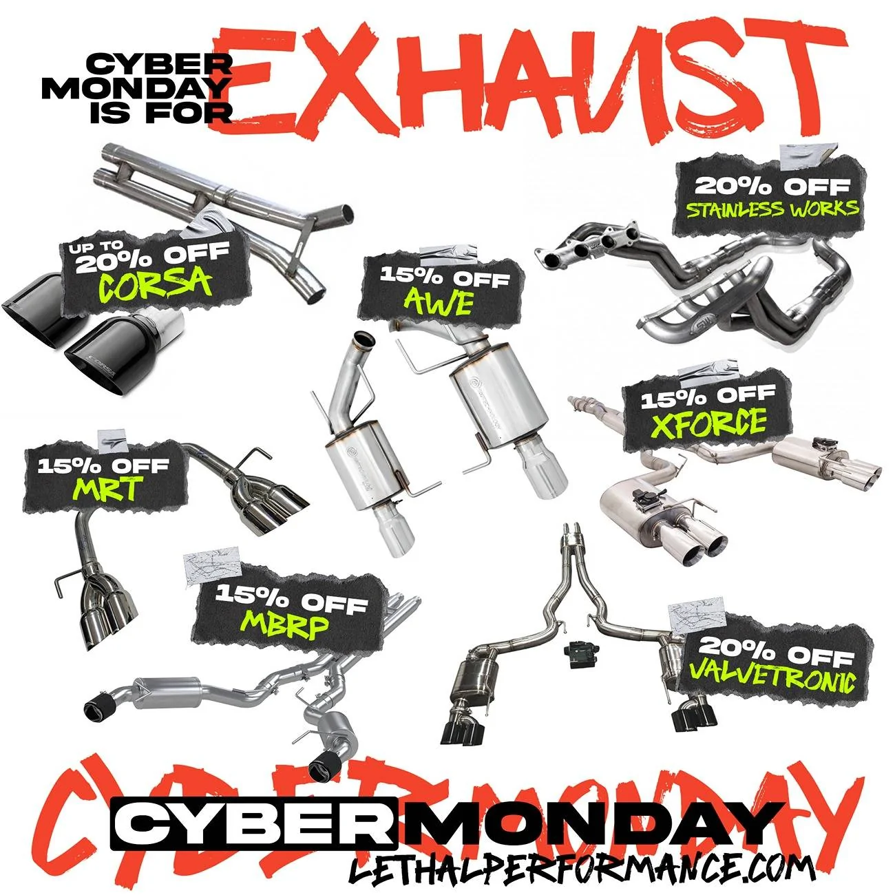 S650 Mustang Cyber Monday is here at Lethal Performance! cyber_exhaust
