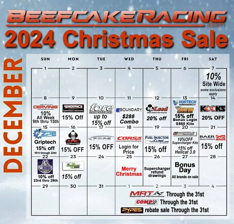 S650 Mustang ~Beefcake Racing Christmas Sale 2024~ christmas-sale-2024-calendar-5-beefcake-racing