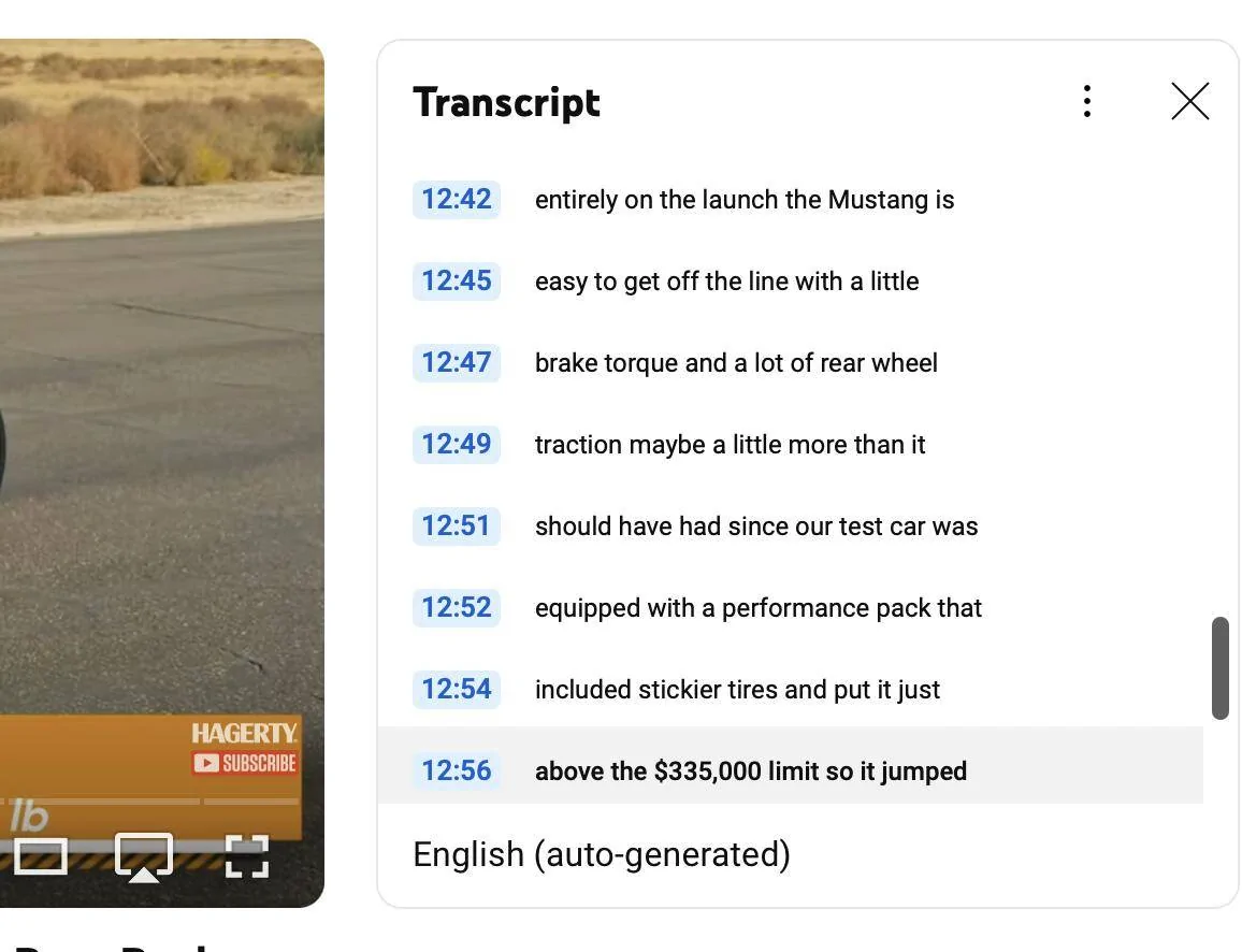 S650 Mustang Quickest Cars Under $35K Drag Race Competition by Hagerty - Mustang Ecoboost Included Screenshot 2024-12-13 at 4.08.25 PM