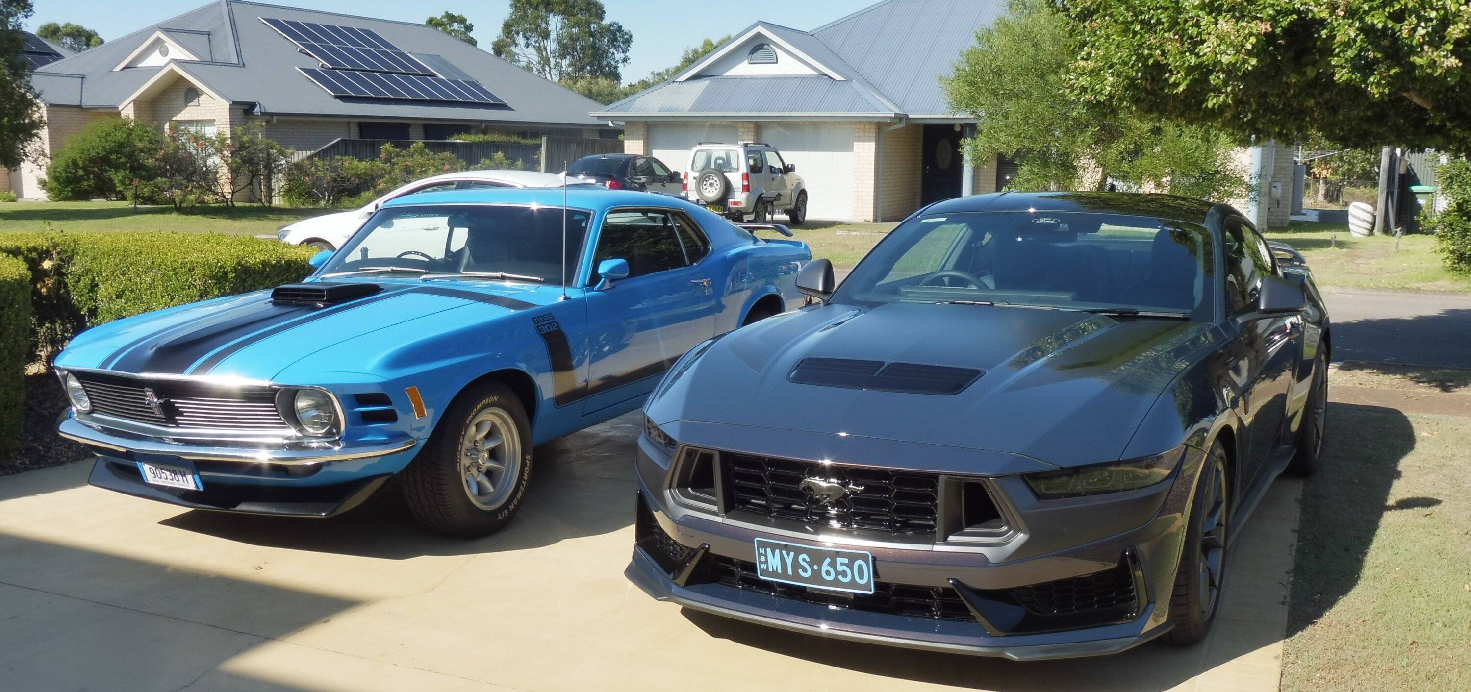 S650 Mustang Two Mustang Muscle Cars built 55 years apart. P1070716.JPG