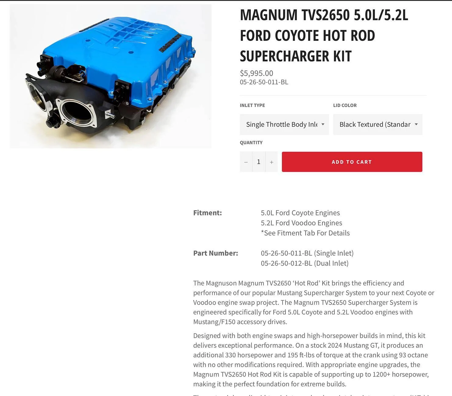S650 Mustang Magnuson 2650 Kit Screenshot 2024-12-18 at 11.09.26 AM
