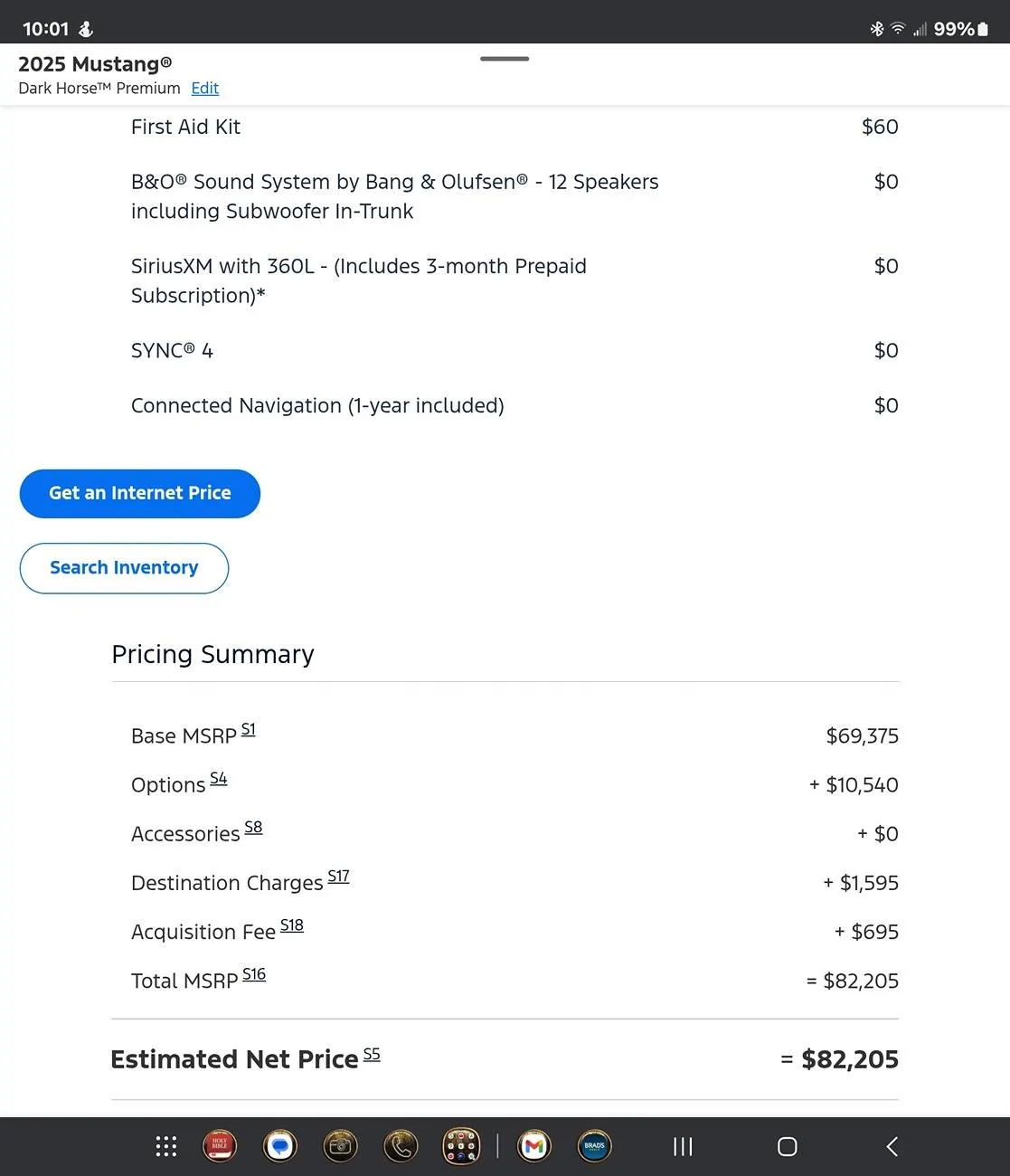 S650 Mustang 2025 Mustang GT and Dark Horse MSRP's see another $1K price increase Screenshot_20241221_100143_Chrom