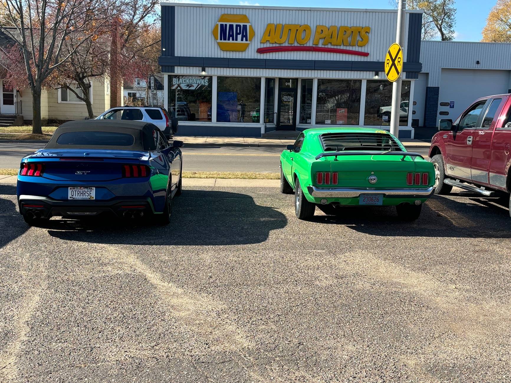 S650 Mustang Two Mustang Muscle Cars built 55 years apart. IMG_2141