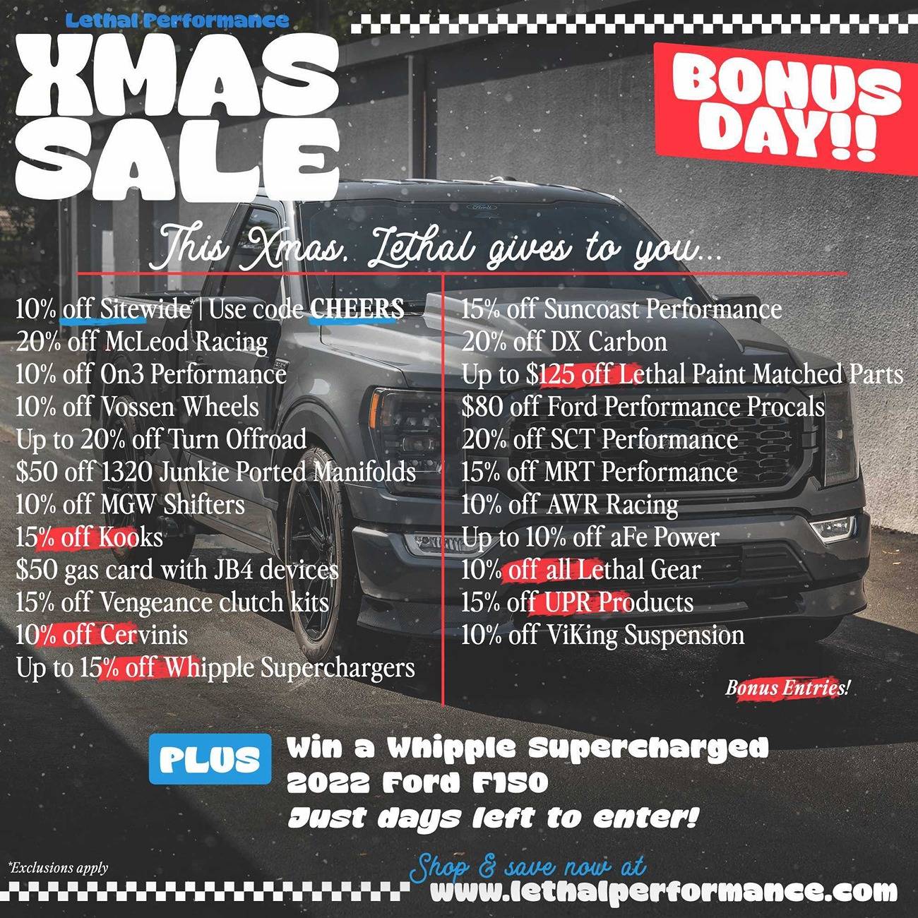 S650 Mustang XMAS Sale 2024 at Lethal Performance! BonusDay