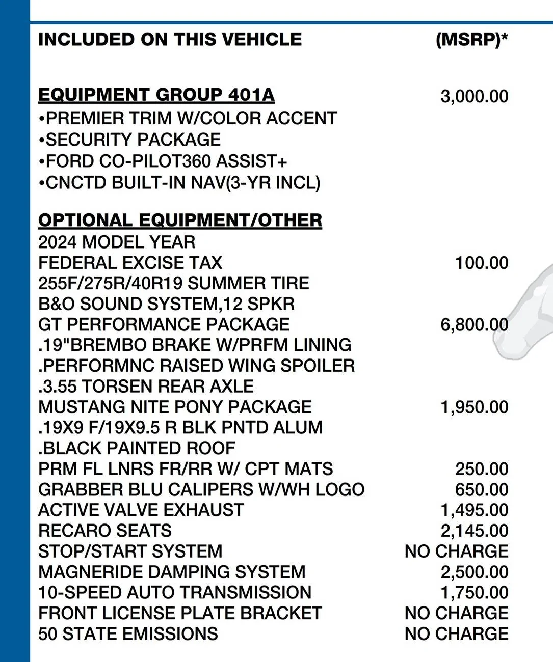 S650 Mustang What is this 250 Dollar option? Screenshot_20241228_180542_Driv