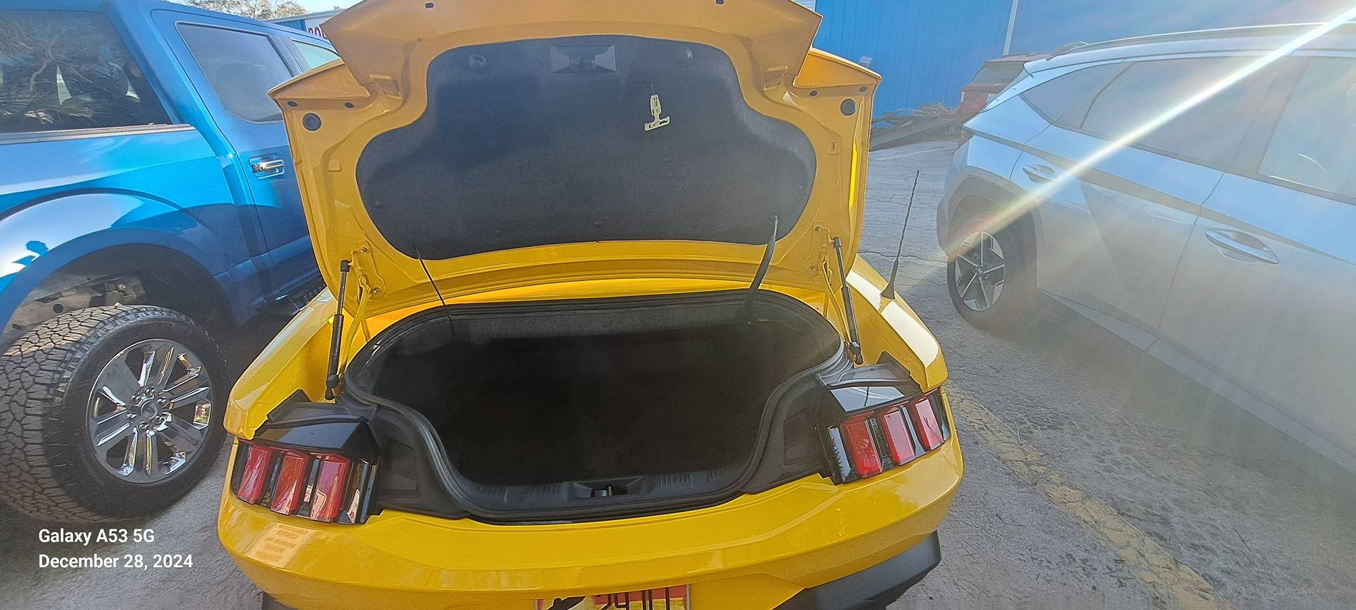 S650 Mustang 2024 Mustang Premium Convertible back from body shop  need opinions 20241228_082825