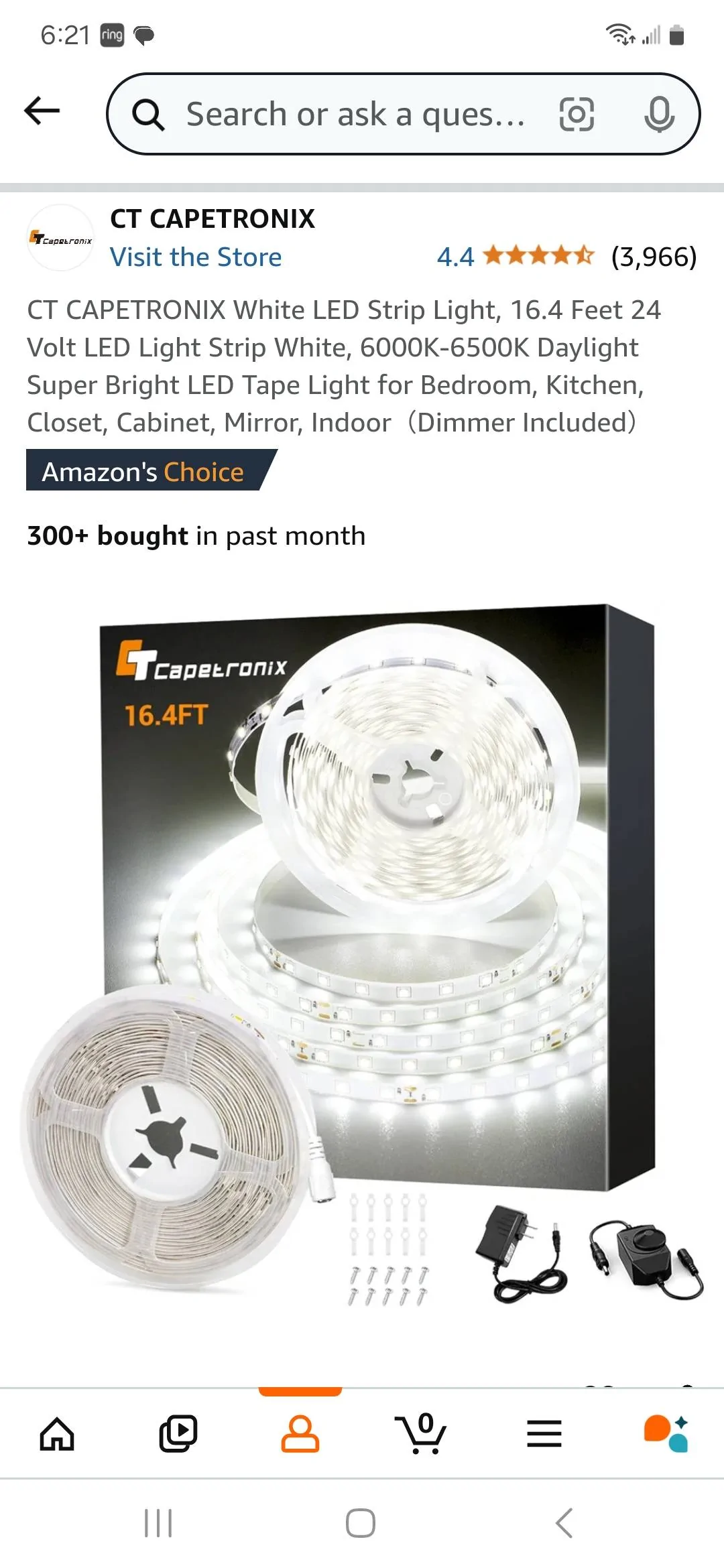S650 Mustang LED light Install on 4 post Lift Screenshot_20241229_182149_Amazon Shopping