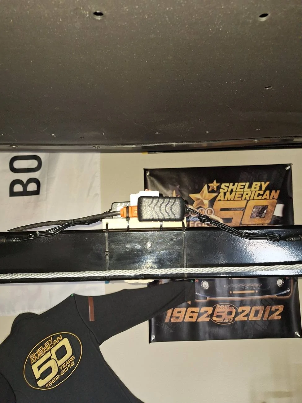 S650 Mustang LED light Install on 4 post Lift 20241231_134523