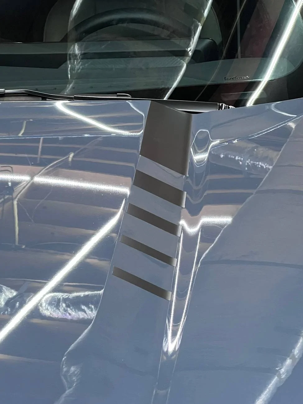 S650 Mustang Anchor Room RTR Similar Hood Stripe Fitment IMG_0497
