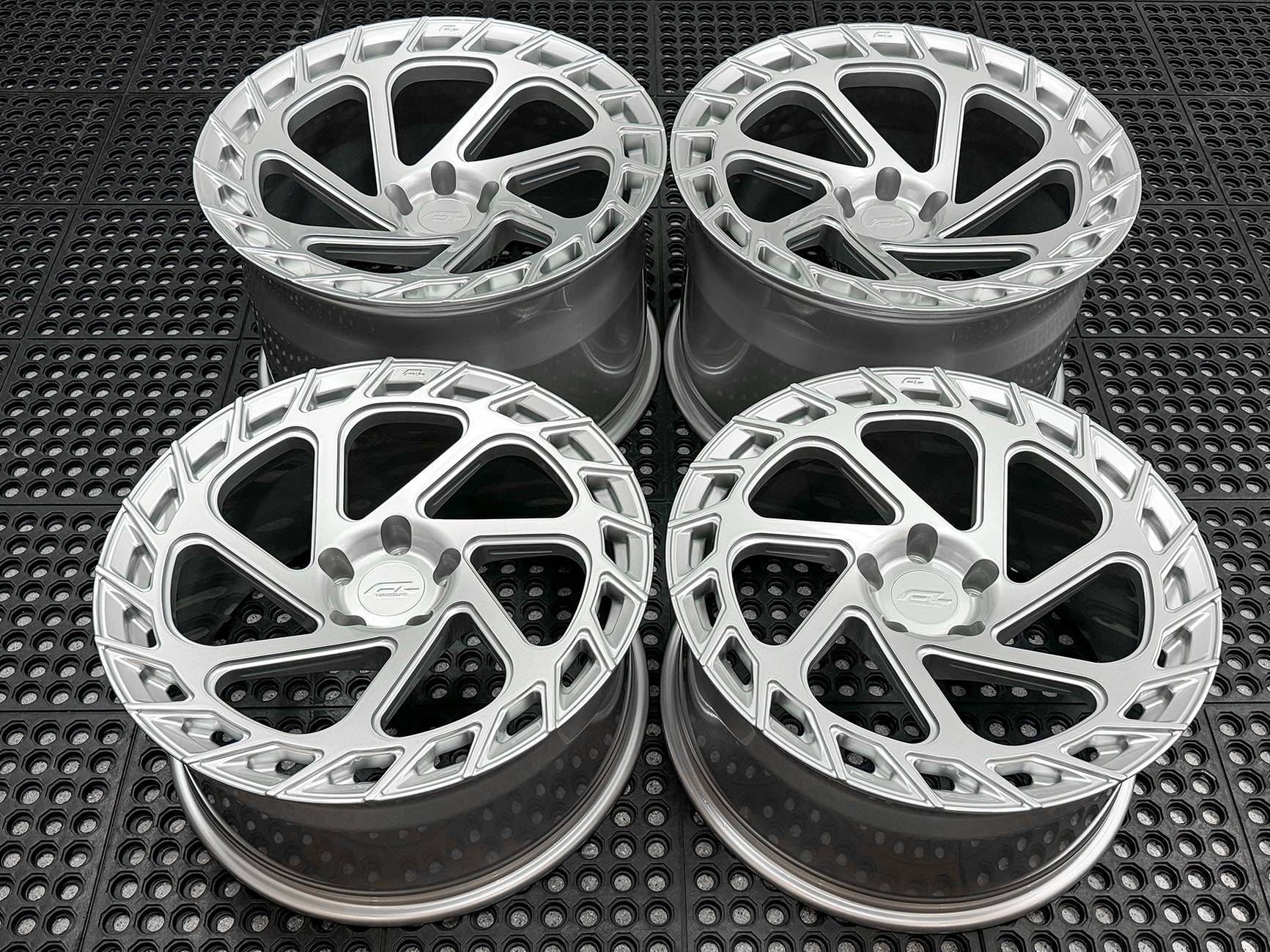 S650 Mustang New Forgedlite TF Series 1pc Forged Monoblock - Custom Made for your Mustang TF7-GLOSS-SILVER-1