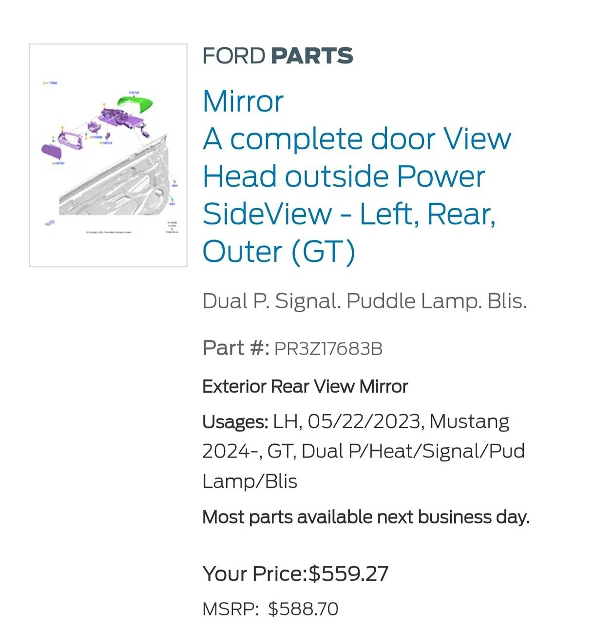 S650 Mustang Are the side mirrors with turn signals plug and play? Screenshot_20250111_205703_Chrom