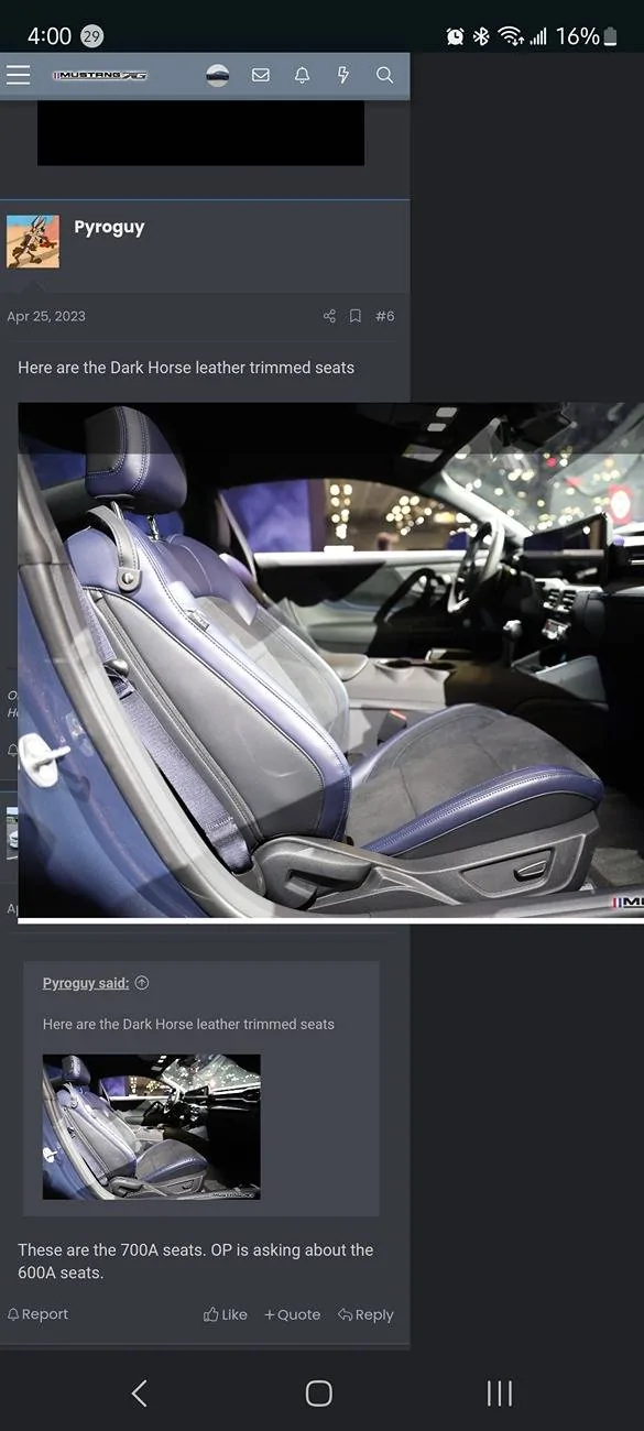 S650 Mustang Looking to trade my 2025 Recaro seats for electric Screenshot_20250119_160022_Chrom