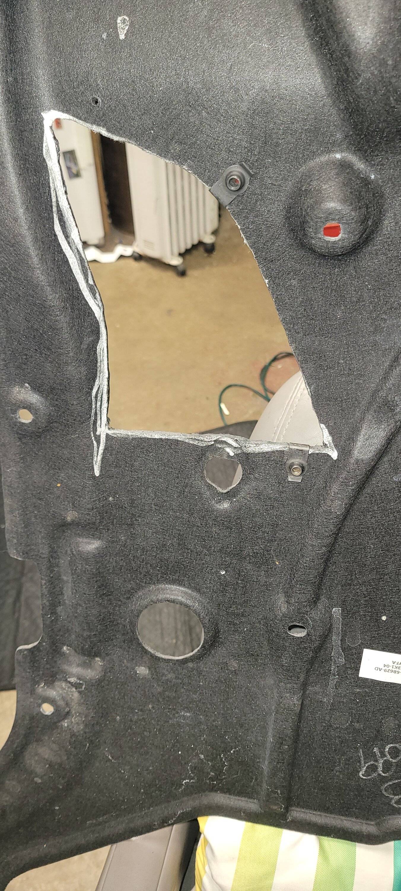 S650 Mustang Oil filter access panel mod 20250119_083711