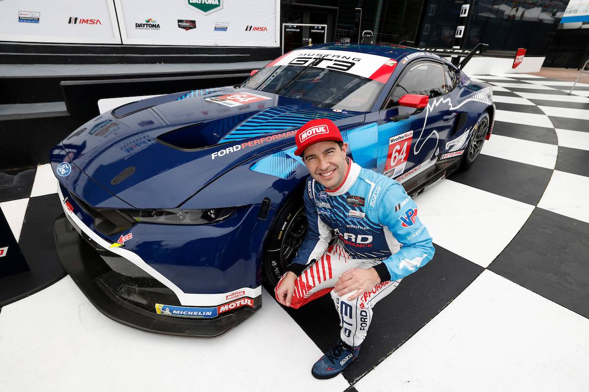 S650 Mustang Mustang GT3 locks out front row in GTD for 2025 Rolex 24 at Daytona. 1737669568147-wz