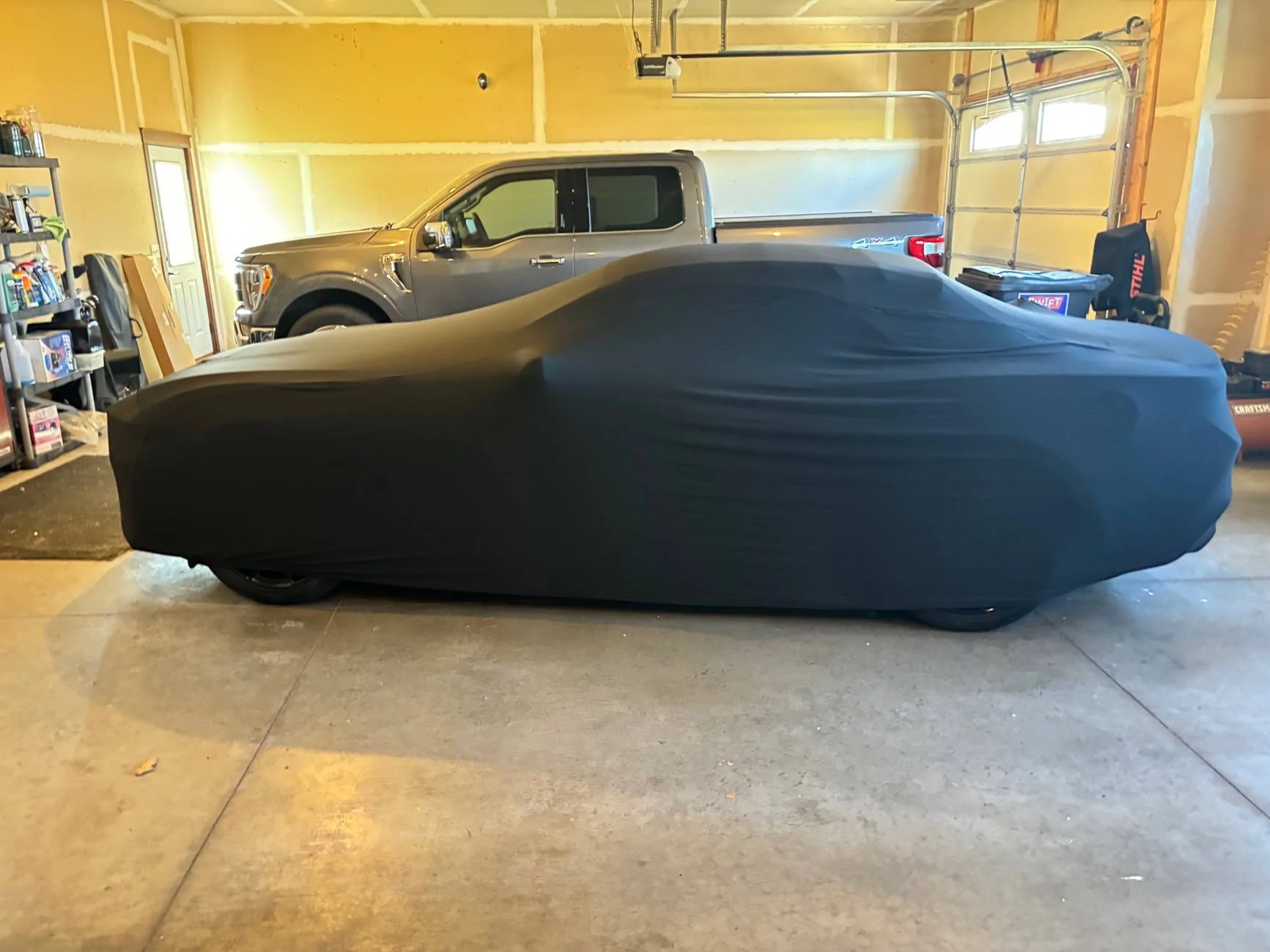 S650 Mustang Shhhhh. She's sleeping. Mustang car cover IMG_2154