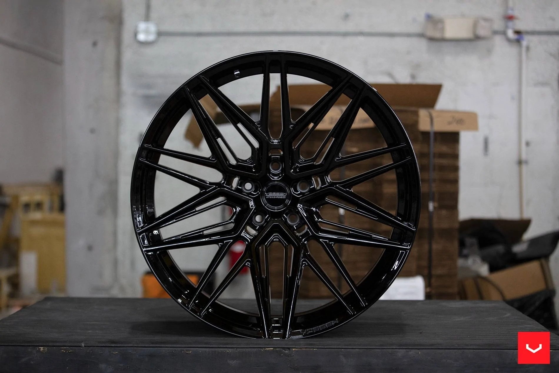 S650 Mustang Vossen HF-1 HF-2 HF-3 HF-4T HF-5 HF-7| Hybrid Forged Series | Member Pricing | Team VIBE Vossen-HF-7-C25-Gloss-Black-Hybrid-Forged-Series-©-Vossen-Wheels-2021-0801-2000x1333