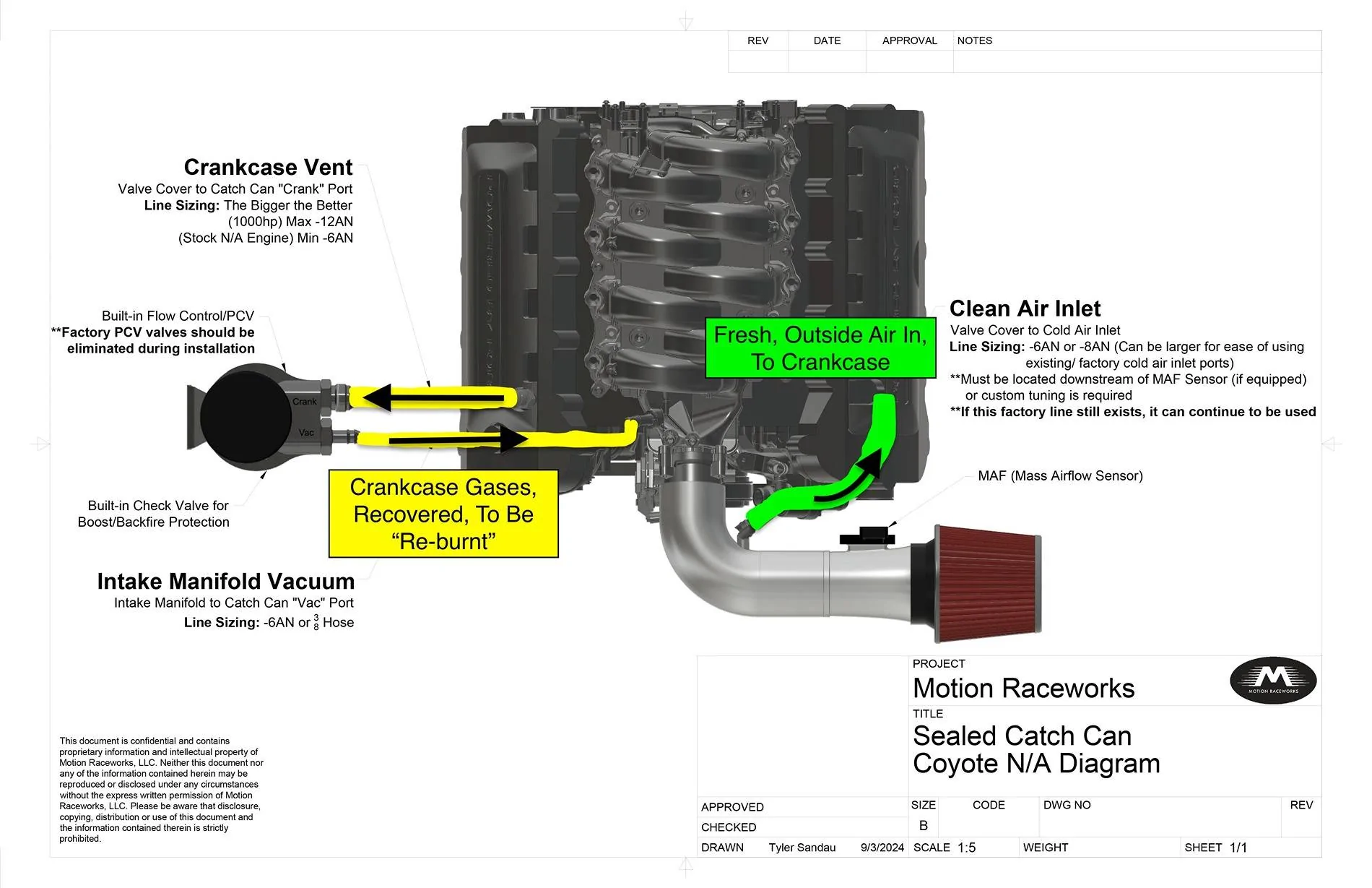S650 Mustang Ford Performance Oil & Air Separator - 3 Months Installation Experience pcv coyote 001