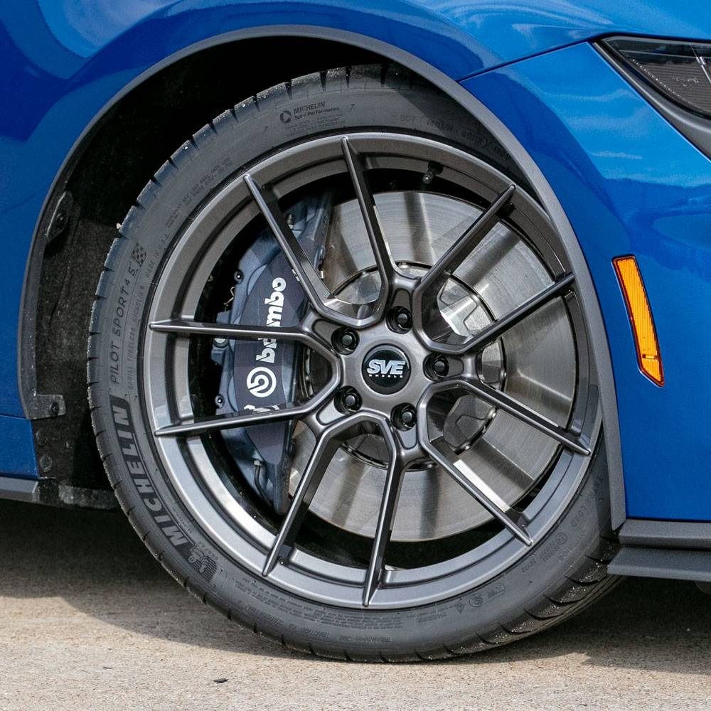 S650 Mustang LMR's 2024 Dark Horse On Graphite Forged SVE DHP1 Wheels 2024 DH Forged DHP1 - Graphite Front Wheel